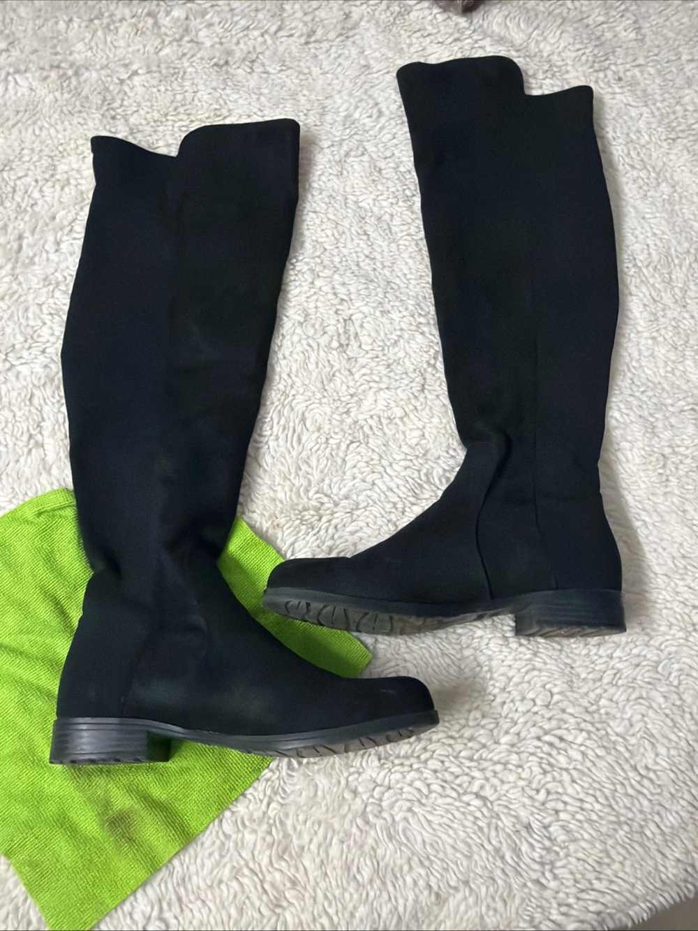 Ungillean 8.5M Classic Black Knee-High Women's Boots
